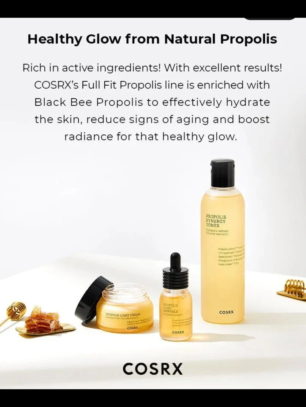 COSRX Propolis Synergy Toner 150ml SEALED NIB